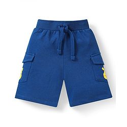 Babyhug Disney Single Jersey Knit Half Sleeves T-Shirt And Shorts Set With Winnie The Pooh Graphics - Yellow & Blue