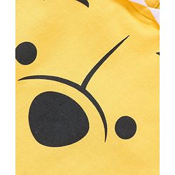 Babyhug Disney Single Jersey Knit Half Sleeves T-Shirt And Shorts Set With Winnie The Pooh Graphics - Yellow & Blue