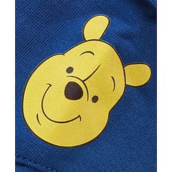 Babyhug Disney Single Jersey Knit Half Sleeves T-Shirt And Shorts Set With Winnie The Pooh Graphics - Yellow & Blue