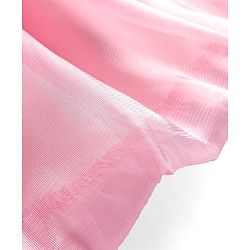 Babyhug Woven  Sleeveless Fit & Flare Party Frock with Floral Corsage - Pink