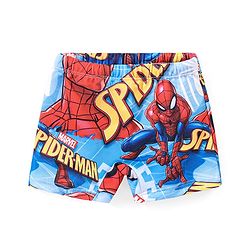 Babyhug Marvel  Swimming Trunk with Spiderman   Print - Blue
