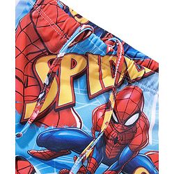 Babyhug Marvel  Swimming Trunk with Spiderman   Print - Blue