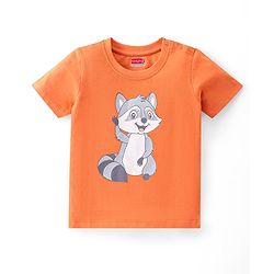 Babyhug Cotton Knit Half Sleeves T-Shirt Bear Graphics Pack Of 3 - Blue Green & Orange
