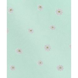 Babyhug Sleeveless Party Frock with Sequin Detailing & Floral Applique - Mint