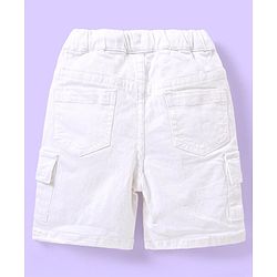 Babyhug 100% Cotton Knit Checkered Shirt & Shorts Set - Blue & White