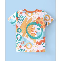Babyhug Cotton Knit Half Sleeves T-Shirt Stripes & Text Graphics Pack Of 3 - Multicolor