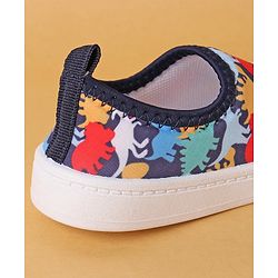 Cute Walk by Babyhug Casual Slip On Shoes Dino Print - Blue