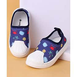 Cute Walk by Babyhug Casual Slip On Shoes Beach Print - Blue