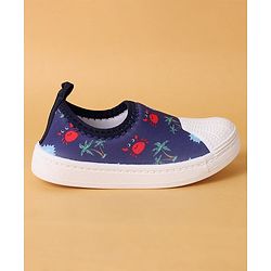 Cute Walk by Babyhug Casual Slip On Shoes Beach Print - Blue