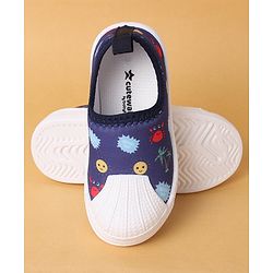Cute Walk by Babyhug Casual Slip On Shoes Beach Print - Blue