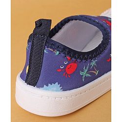 Cute Walk by Babyhug Casual Slip On Shoes Beach Print - Blue