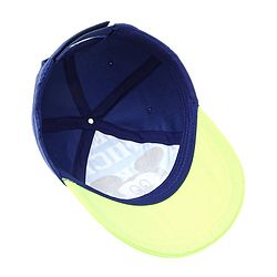 Babyhug Disney Cotton Summer Cap With Mickey Mouse Graphics - Blue & Green