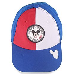 Babyhug Disney Cotton Summer Cap With Mickey Mouse Graphics - Blue