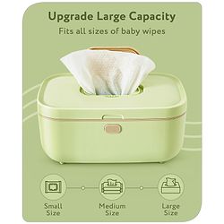 Babyhug Baby Wipes Warmer with LED Display - Green