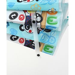 Babyhug Free size Umbrella With Panda Print - Sky Blue