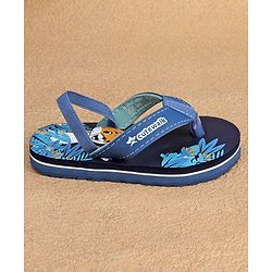 Cute Walk by Babyhug  Flip Flops with Back Strap Animal Print - Blue