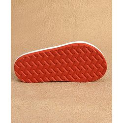 Cute Walk by Babyhug Slip On Flip Flops with Giraffe Print - Orange