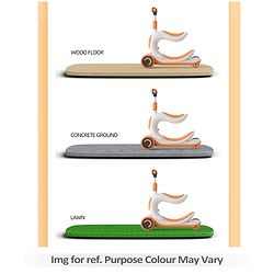 Babyhug Hawk 3in1 Foldable Kids 3 Wheel Scooter with Adjustable Seat LED Wheels Wide Standing Deck & 4 Level Height Adjustment| Compact Fold| Lean-to-Steer| Toy for 3 to 12 year Boys and Girls| Gifting Option
