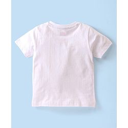 Babyhug Single Jersey Knit Half Sleeves  T-Shirt &  Camouflage Shorts Set  Animal Print - White & Green