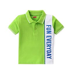 Babyhug Single Jersey Knit Half Sleeves T-Shirt & Shorts With Text Print - Green