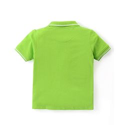 Babyhug Single Jersey Knit Half Sleeves T-Shirt & Shorts With Text Print - Green