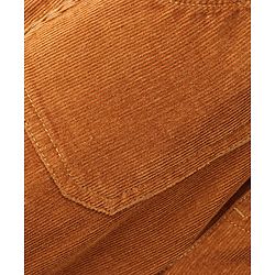 Babyhug Cotton Lycra Full Length  Solid Corduroy Pants - Golden Brown