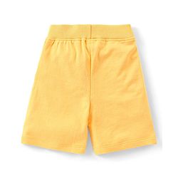 Babyhug Single Jersey Knit Half Sleeves T-Shirt & Shorts Set Text Print - Blue & Orange