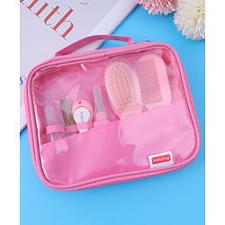 Babyhug Grooming Kit Pink - 7 Pieces - L 19 x B 18.5 x H 2 cm Pink