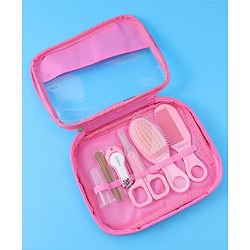 Babyhug Grooming Kit Pink - 7 Pieces - L 19 x B 18.5 x H 2 cm Pink