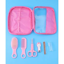 Babyhug Grooming Kit Pink - 7 Pieces - L 19 x B 18.5 x H 2 cm Pink