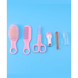 Babyhug Grooming Kit Pink - 7 Pieces - L 19 x B 18.5 x H 2 cm Pink