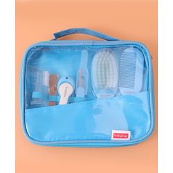 Babyhug Grooming Kit Blue - 7 Pieces - L 19 x B 18.5 x H 2 cm Blue