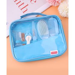 Babyhug Grooming Kit Blue - 7 Pieces - L 19 x B 18.5 x H 2 cm Blue