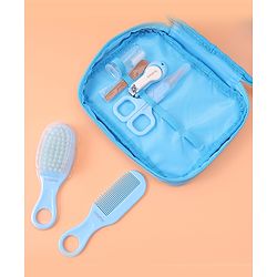 Babyhug Grooming Kit Blue - 7 Pieces - L 19 x B 18.5 x H 2 cm Blue