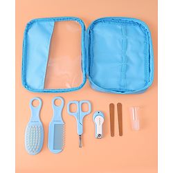 Babyhug Grooming Kit Blue - 7 Pieces - L 19 x B 18.5 x H 2 cm Blue