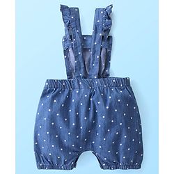 Babyhug Disney Cotton Half Sleeves T-Shirt with Dungaree  Minnie Mouse Print - Multicolour