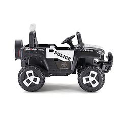 Babyhug RANGER 4X4 Battery Operated Ride On Jeep with Music & LED Lights - Black| Forward & Reverse Drive| Wide Comfortable Seat| Rechargeable Battery| Remote Control| Pre-loaded Music with USB & AUX| Easy to Assemble| Wide Comfortable Seat| Easy to