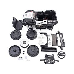 Babyhug RANGER 4X4 Battery Operated Ride On Jeep with Music & LED Lights - Black| Forward & Reverse Drive| Wide Comfortable Seat| Rechargeable Battery| Remote Control| Pre-loaded Music with USB & AUX| Easy to Assemble| Wide Comfortable Seat| Easy to