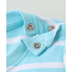 Babyhug 100% Cotton Half Sleeves Romper Fruit Print - Blue