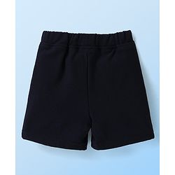 Babyhug Half Sleeves Checks T-Shirts with Shorts Set - Navy Blue