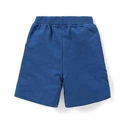 Babyhug Single Jersey Knit Half Sleeves T-Shirt & Shorts Set Ship Print - Blue