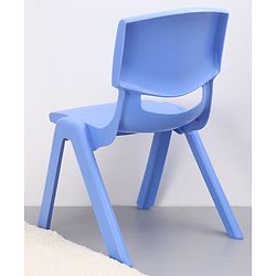 Strong and Durable  Plastic School Study Chair Medium Size - Blue