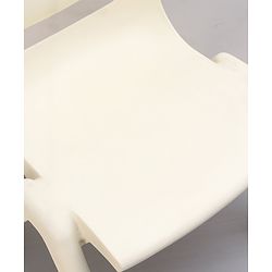 Babyhug Strong and Durable  Plastic School Study Chair Medium Size - White