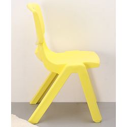 Strong and Durable  Plastic School Study Chair Medium Size -  Lemon Yellow