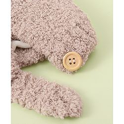 Babyhug Woollen Cap with Bear 3D Applique - Khaki
