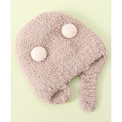 Babyhug Woollen Cap with Bear 3D Applique - Khaki
