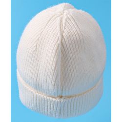 Babyhug Woollen Cap & Muffler Set with Heart Design - White