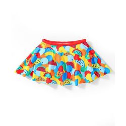 Babyhug Sleeveless  Two Piece Swimsuit with Fruit Print - Multicolour