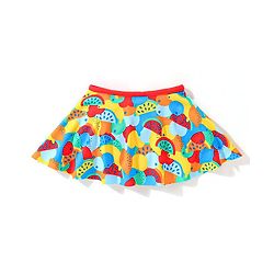 Babyhug Sleeveless  Two Piece Swimsuit with Fruit Print - Multicolour