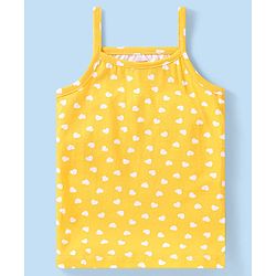 Babyhug 100% Cotton Sleeveless Slips Pack of 3 - Red & Yellow